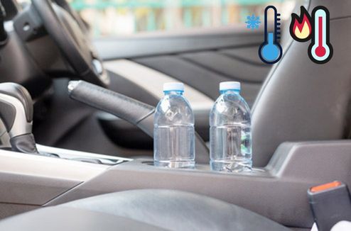 Quels objets enlever de la voiture quand il fait très chaud ou froid ?