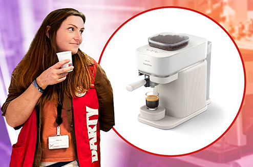 Test de la Philips Baristina, une cafetière avec broyeur simple d'usage et compacte