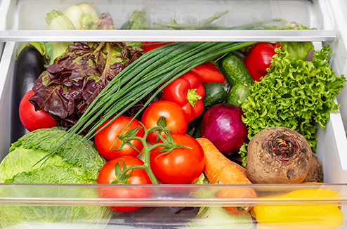 Fruits et légumes au frigo Fruits et légumes au frigo