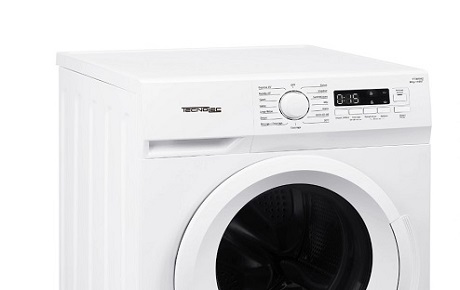 Vue de la face avant d'un lave-linge hublot Tecnolec