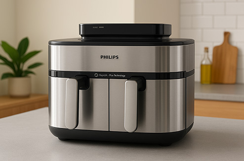 Image représentant le airfryer NA555/00 Série 5000 de Philips