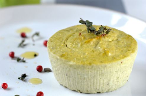 Petits flans de courgettes et pommes de terre sans lactose et sans gluten