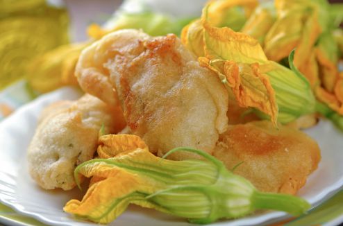 Beignets de fleurs de courgettes