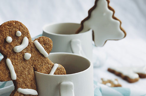 Biscuits en pain d’épices pour le thé