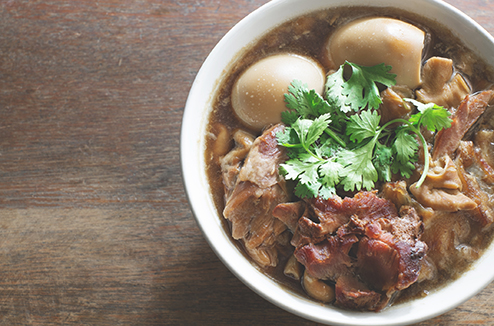 Joue de porc à la bière braisée