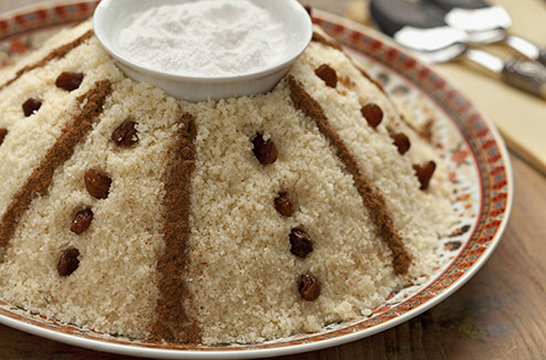 Couscous sucré à la cannelle 