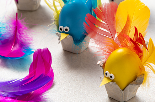 Petits oiseaux œufs de Pâques