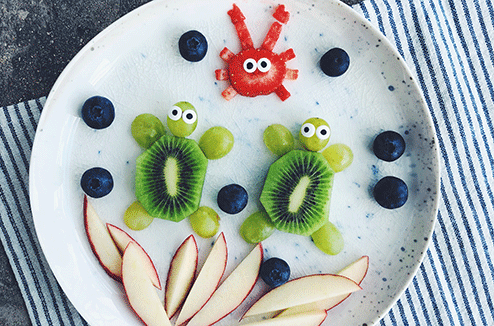Une salade de fruits marine 