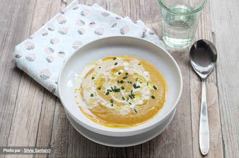 Velouté aux lentilles corail