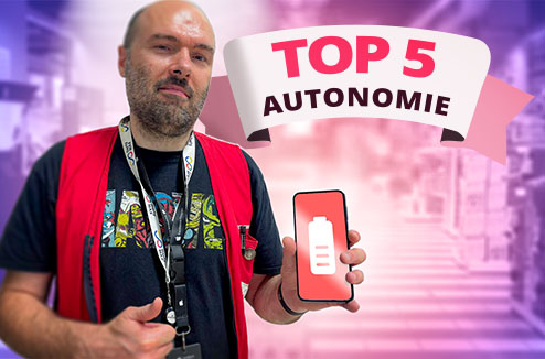 Le top 5 des smartphones avec la plus grande autonomie