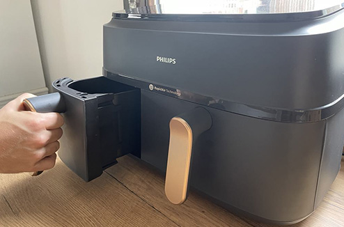Grilles Anti-projections Pour Air Fryer Philips Double Panier 9L - Compatible Série 3000, Silicone Résistant 240°C