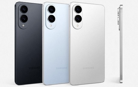 smartphone S25 edge dans ses 3 coloris sur fond blanc