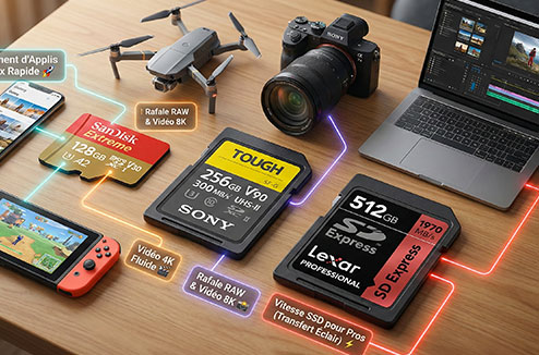 Comment bien choisir une carte mémoire ?