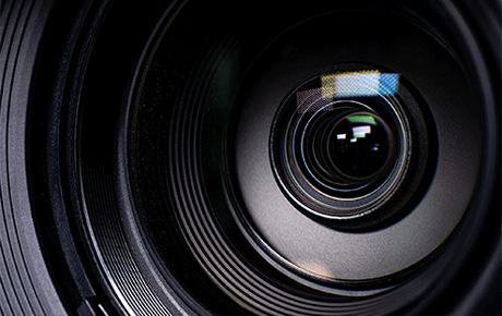 Un objectif d'un appareil photo