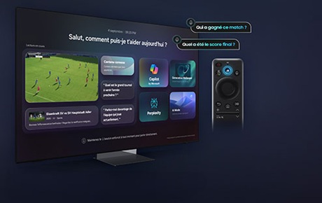 Illustration des possibilités de Samsung Vision IA