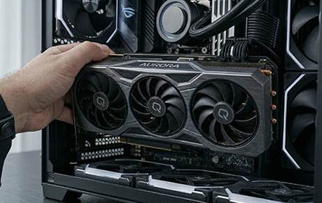 Une carte graphique dans un boitier de PC