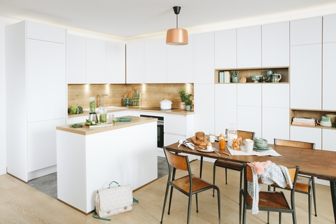 Cuisine Darty Siena avec éléments encastrables