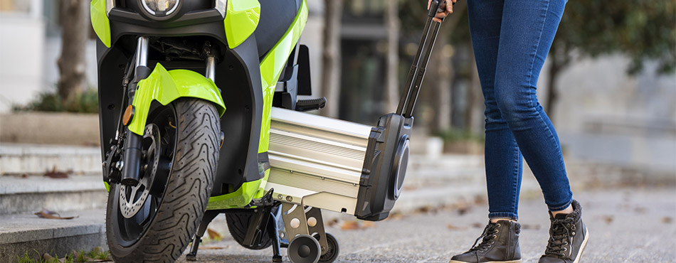 Une batterie de scooter electrique