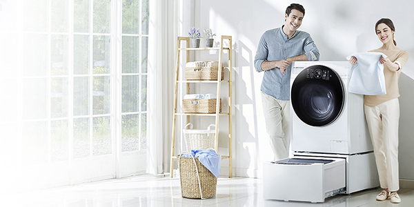 TWINWash&trade; id&eacute;al pour les familles