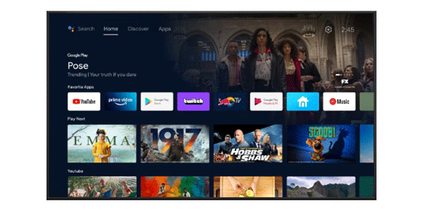 Android TV propose l'un des catalogues d'applications le plus fourni du march&eacute;. 