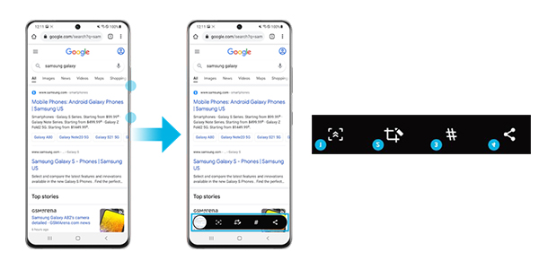 Capture en pressant les boutons volume et on/off