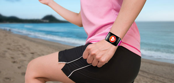 Cardiofr&eacute;quencem&egrave;tre sur une montre sport