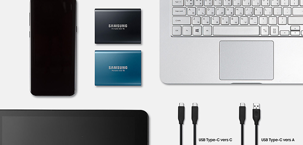 Le Samsung T5 est compatible avec les ordinateurs et les appareils Android