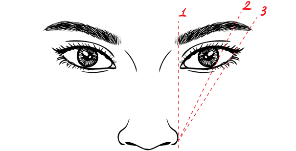 Astuce pour d&eacute;limiter la ligne des sourcils