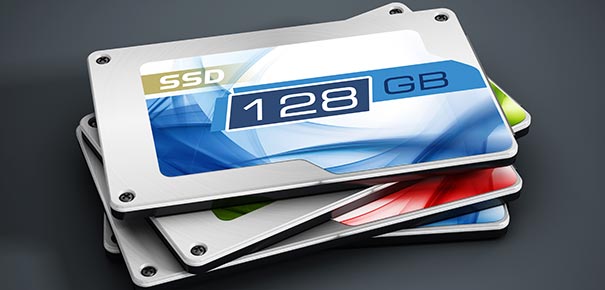 Diff&eacute;rentes capacit&eacute;s d'un disque SSD