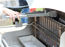 Foyer vertical du barbecue