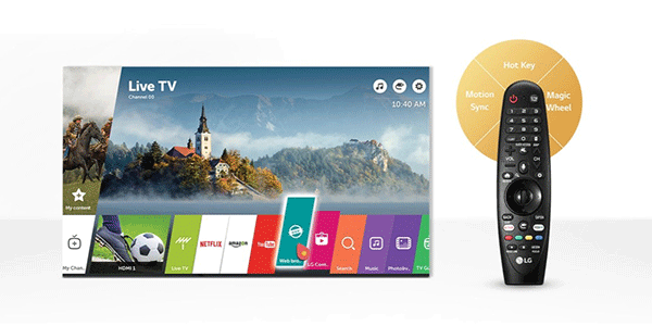 Le syst&egrave;me d'exploitation LG webOS permet d'avoir acc&egrave;s &agrave; AirPlay.