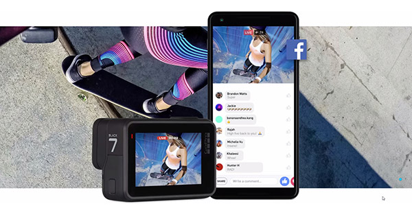 Hero7black connect&eacute;e