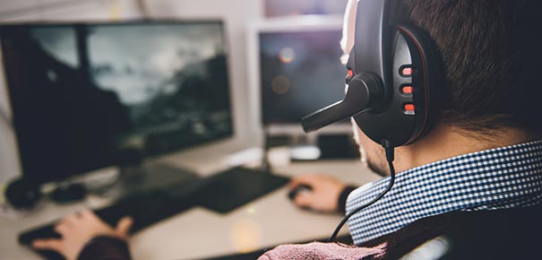 PC de bureau pour jouer aux jeux vidéo