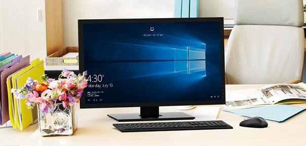 Ordinateur de bureau avec Windows 10