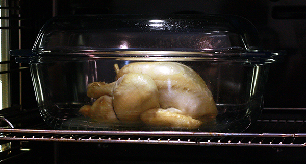 Couvrir le poulet 