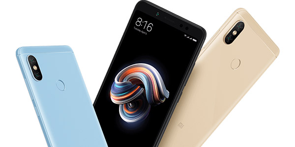 Le Redmi Note 5 et ses diff&eacute;rents coloris