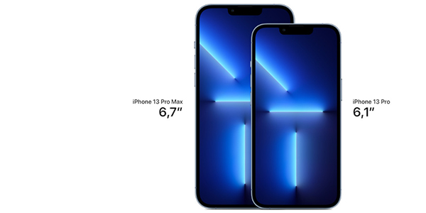 iPhone 13 : les tailles