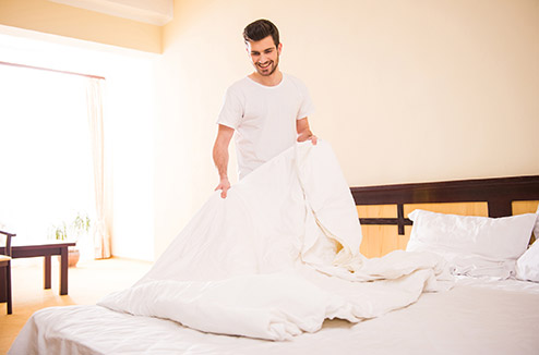 Draps, linge de lit : quand les laver et à quelle température ?