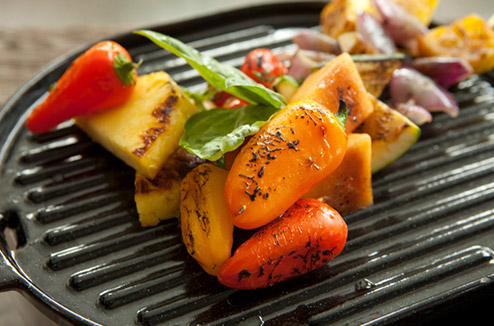 Légumes grillés à la plancha