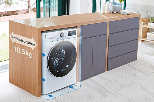 Le lave-linge séchant s'impose quand on n'a pas de place !