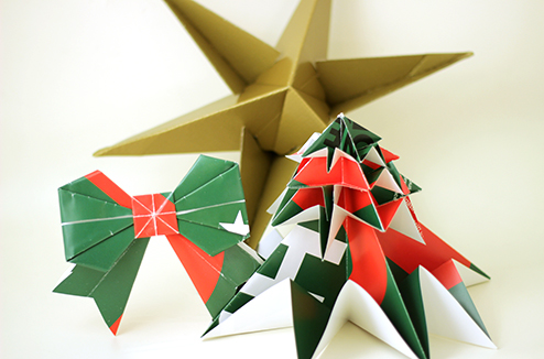 Déco : Noël en origamis