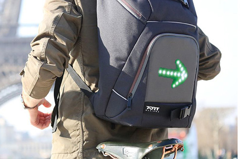 Go LED : un sac à dos avec clignotant pour les cyclistes