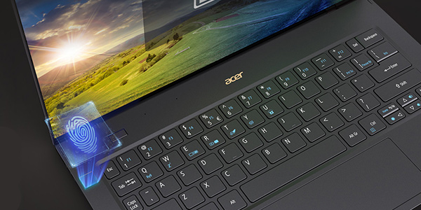 Acer Swift 7- lecteur d'empreintes intégré