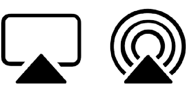 Ces deux logos indiquent la compatibilité de vos appareils à AirPlay.