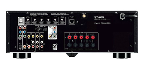 Amplificateur Home Cinéma Yamaha RXA550 : face arrière
