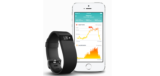 Suivi du rythme cardiaque avec le Fitbit Charge HR