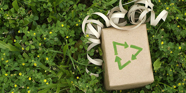 Cadeau recyclé pour économiser les ressources terrestres