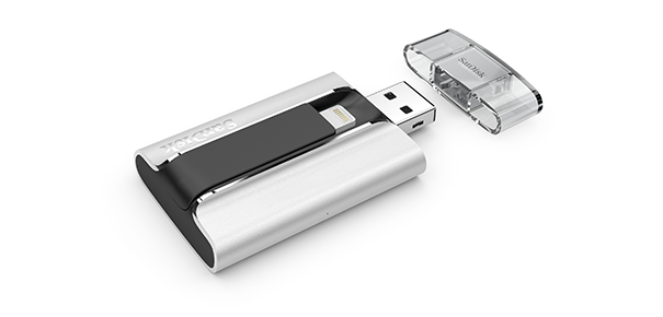 Clé USB Sandisk pour iPhone : prise USB