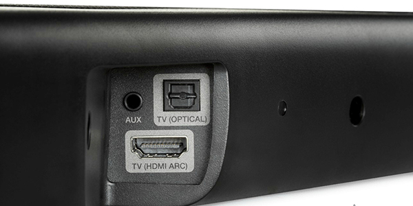 Connectiques HDMI ARC et optique