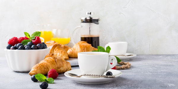 Préparez le plateau du petit déjeuner la veille au soir